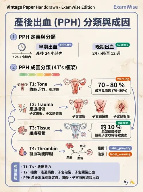 護理師 - 產後生理恢復與護理 - AI 圖文解析預覽