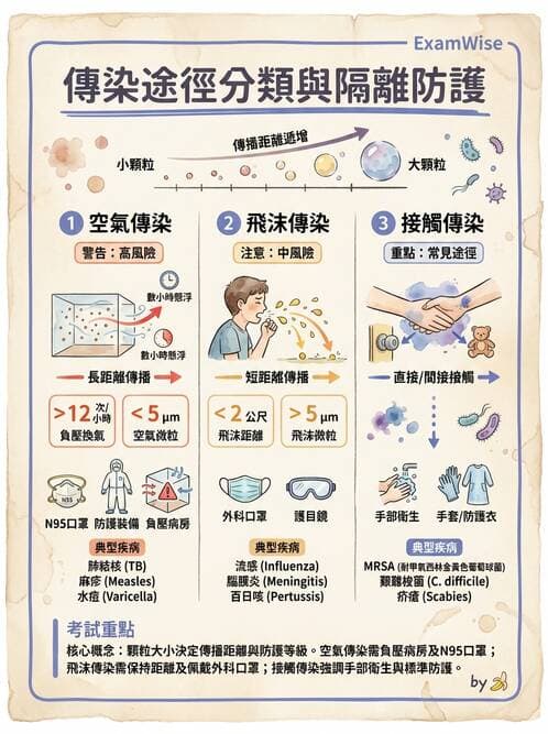 護理師 - 無菌消毒與感染控制 - AI 圖文解析預覽