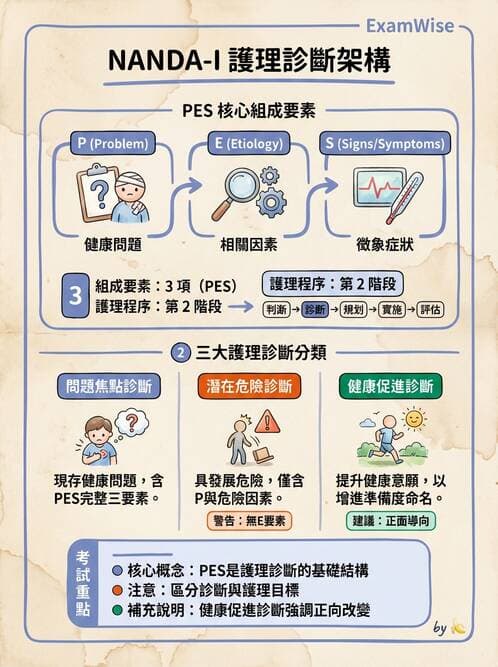 護理師 - 護理過程(評估至評值) - AI 圖文解析預覽