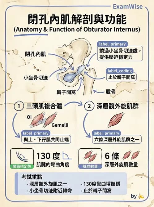 物治 - 髖關節肌動學與生物力學 - AI 圖文解析預覽