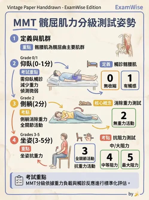 物治 - 下肢徒手肌力測試 - AI 圖文解析預覽