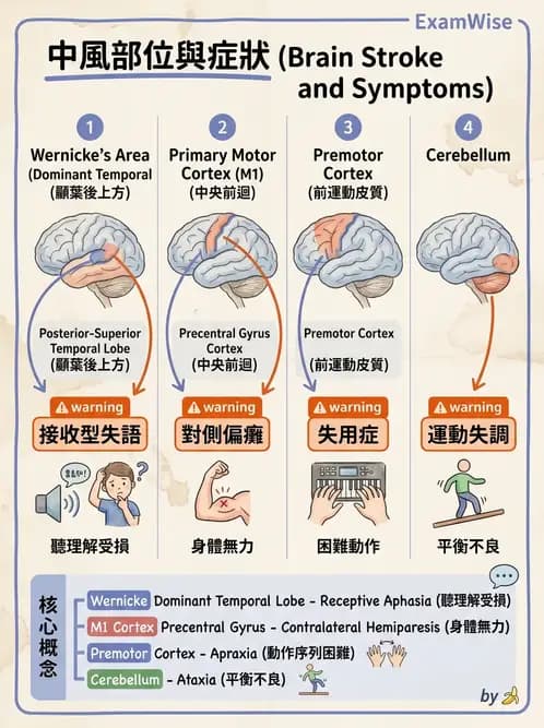 物治 - 腦中風病理與血管解剖 - AI 圖文解析預覽