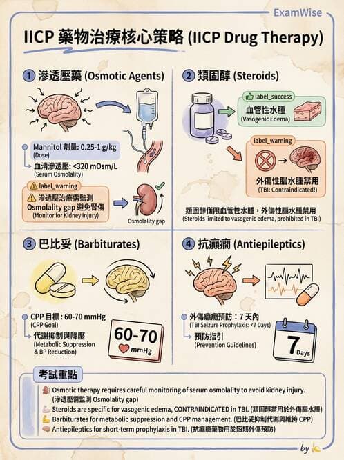護理師 - 顱內壓升高與頭部外傷 - AI 圖文解析預覽