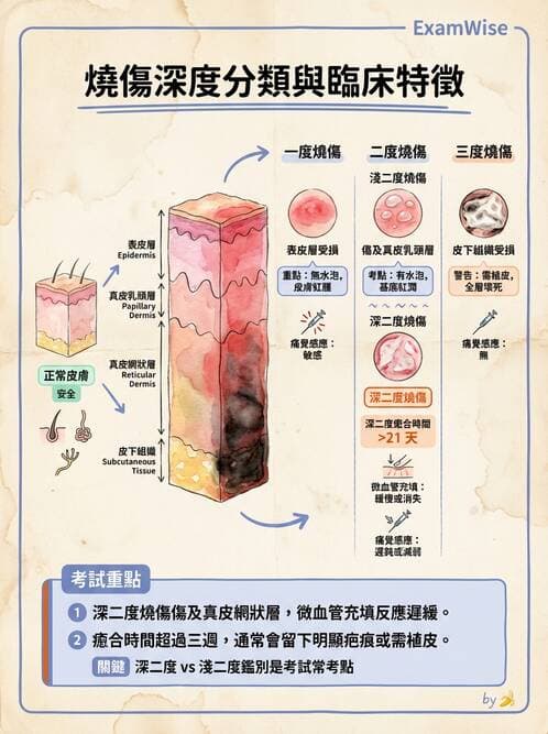 護理師 - 燒傷護理 - AI 圖文解析預覽