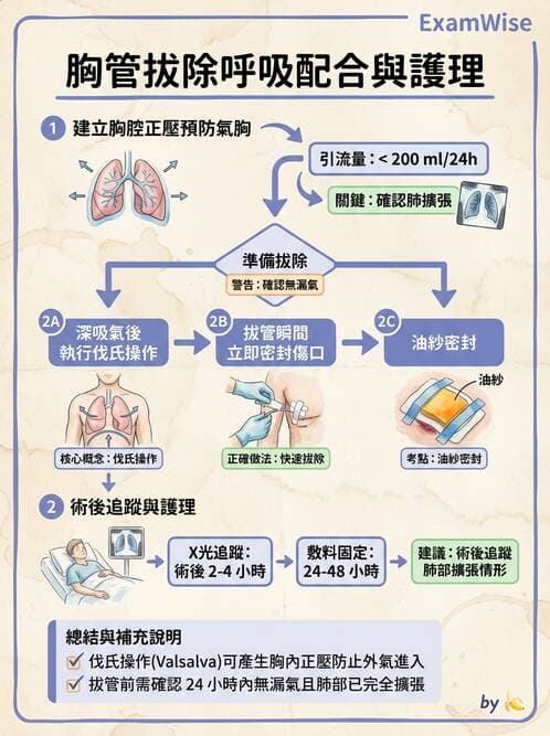 護理師 - 呼吸衰竭與胸腔護理 - AI 圖文解析預覽