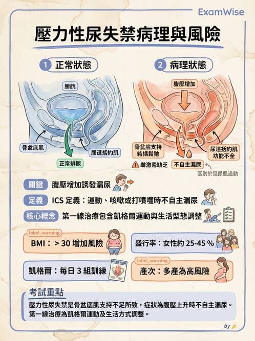 護理師 - 泌尿道疾病與排尿障礙 - AI 圖文解析預覽