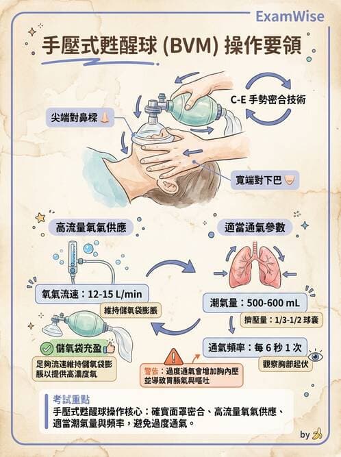 護理師 - CPR、AED與急救技術 - AI 圖文解析預覽