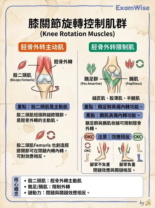 物治 - 膝關節肌動學與生物力學 - AI 圖文解析預覽
