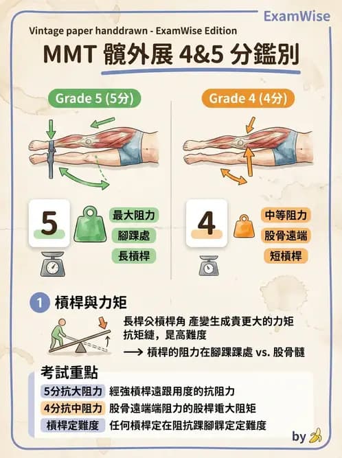 物治 - 下肢徒手肌力測試 - AI 圖文解析預覽