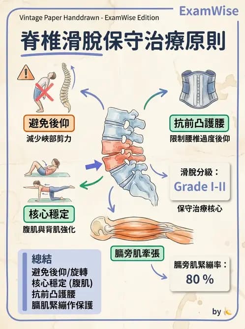 物治 - 腰椎椎間盤與脊椎狹窄 - AI 圖文解析預覽