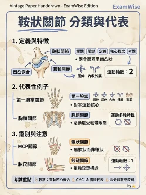 物治 - 骨骼與關節解剖 - AI 圖文解析預覽