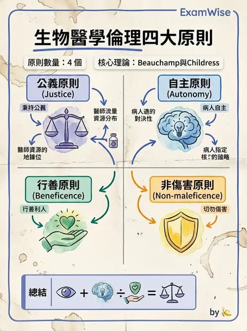 物治 - 醫學倫理原則應用 - AI 圖文解析預覽