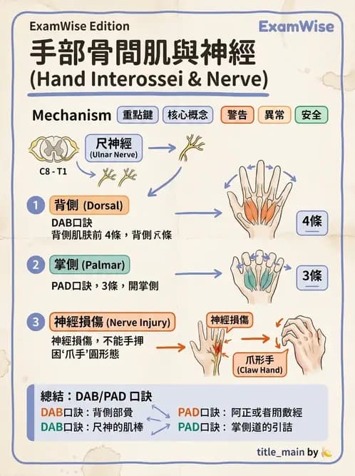 物治 - 周邊與自主神經解剖 - AI 圖文解析預覽