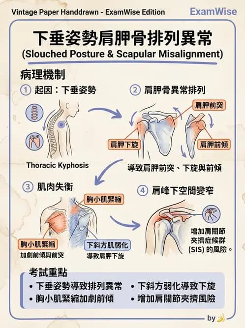物治 - 肩胛生物力學與神經損傷 - AI 圖文解析預覽