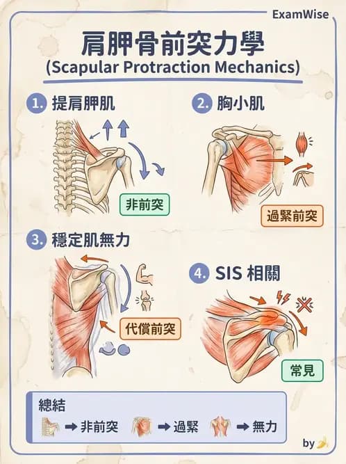 物治 - 肩胛生物力學與神經損傷 - AI 圖文解析預覽