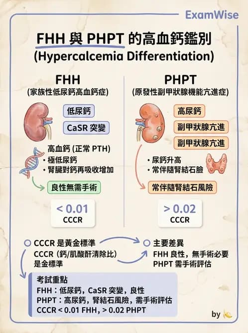 內專 - 副甲狀腺與鈣代謝異常 - AI 圖文解析預覽