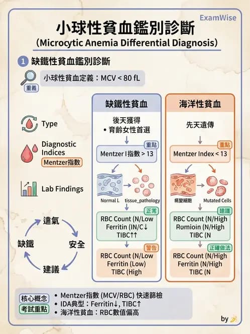 內專 - 各型貧血 - AI 圖文解析預覽