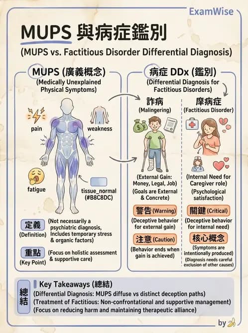 內專 - 焦慮症與其他精神疾患 - AI 圖文解析預覽