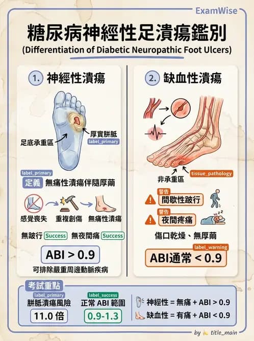 內專 - 糖尿病急慢性併發症與住院管理 - AI 圖文解析預覽