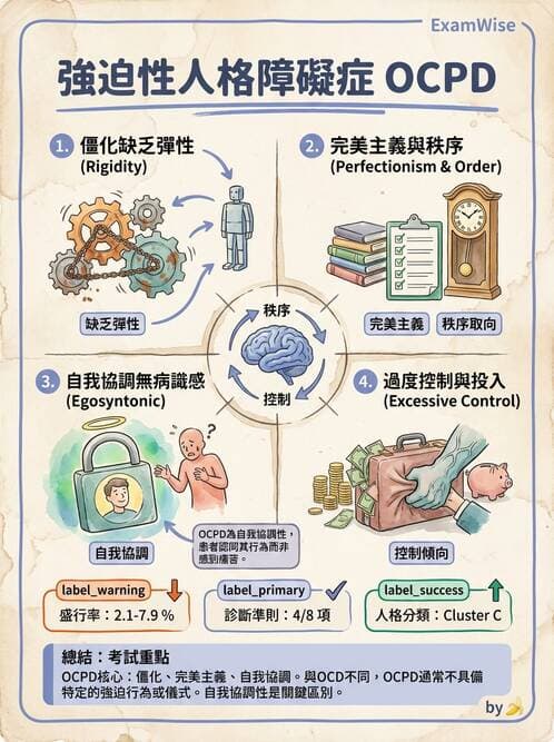 護理師 - 人格障礙與身體症狀障礙 - AI 圖文解析預覽