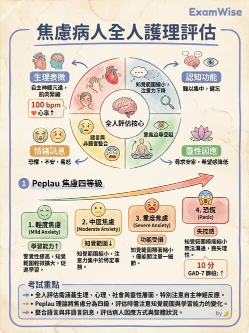 護理師 - 焦慮症與壓力相關障礙 - AI 圖文解析預覽