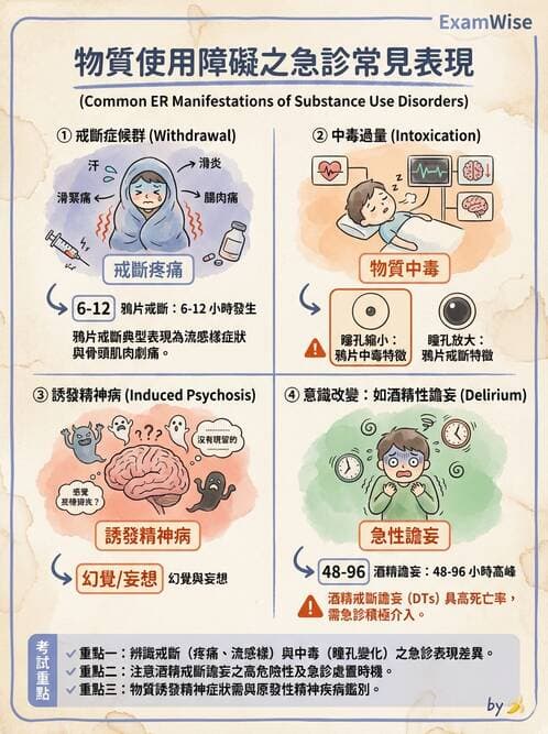 護理師 - 物質相關與成癮障礙 - AI 圖文解析預覽
