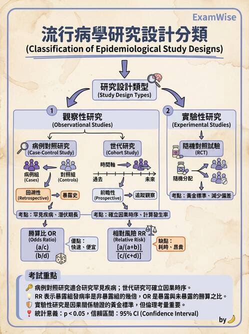 護理師 - 流行病學研究方法 - AI 圖文解析預覽