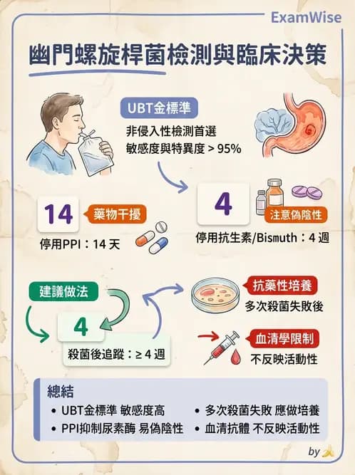 內專 - 幽門螺旋桿菌診斷與根除 - AI 圖文解析預覽