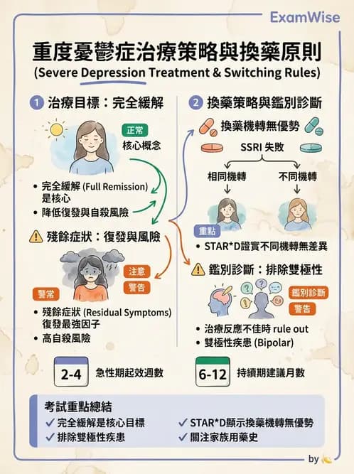 內專 - 憂鬱症與自殺防治 - AI 圖文解析預覽