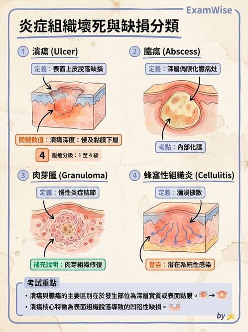 護理師 - 發炎、細胞傷害及修復 - AI 圖文解析預覽