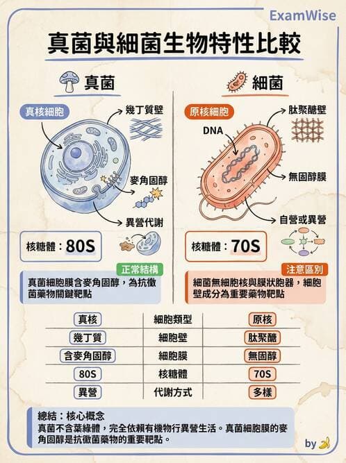 護理師 - 黴菌學概論 - AI 圖文解析預覽