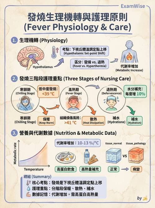 護理師 - 體溫與呼吸評估 - AI 圖文解析預覽