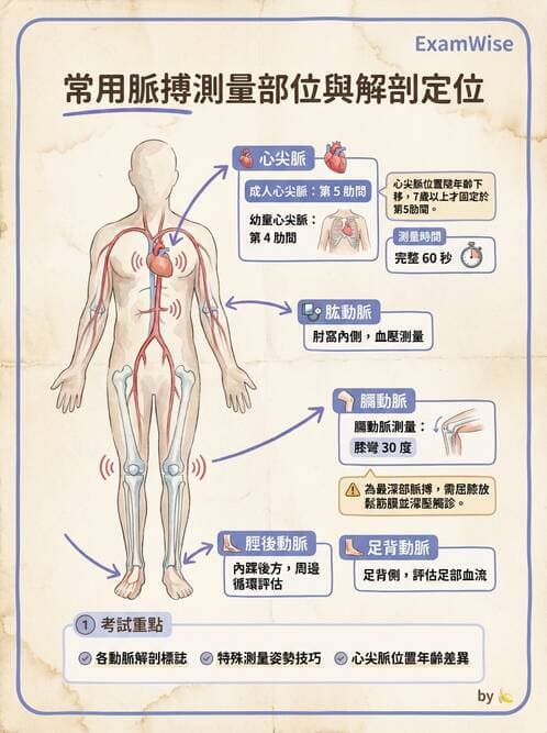 護理師 - 循環評估(脈搏與血壓) - AI 圖文解析預覽