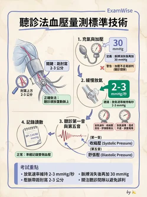 護理師 - 循環評估(脈搏與血壓) - AI 圖文解析預覽