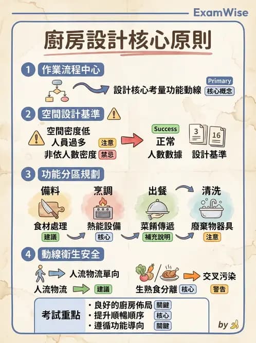 營養 - 廚房設計與設備管理 - AI 圖文解析預覽