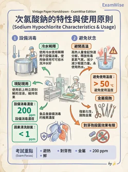 營養 - 食品用洗潔劑與殺菌消毒 - AI 圖文解析預覽