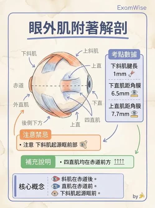 驗光師 - 眼外肌與眼球運動 - AI 圖文解析預覽