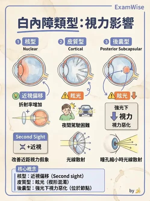 驗光師 - 水晶體與玻璃體 - AI 圖文解析預覽