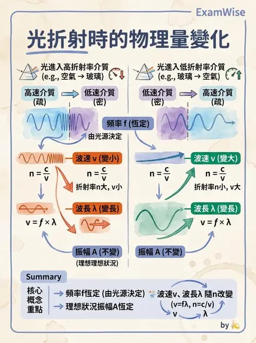 驗光師 - 折射定律、反射與光學現象 - AI 圖文解析預覽