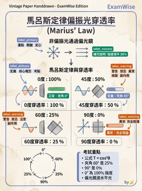 驗光師 - 折射定律、反射與光學現象 - AI 圖文解析預覽