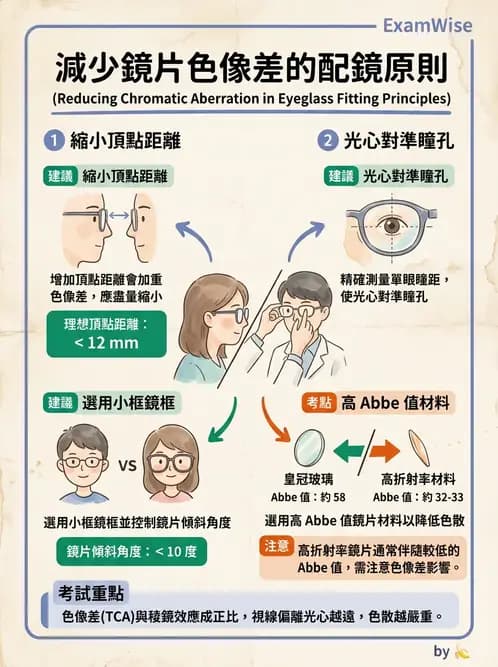 驗光師 - 色像差與阿貝數 - AI 圖文解析預覽
