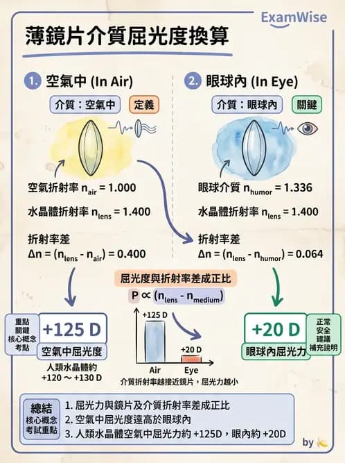 驗光師 - 眼球屈光系統基本原理 - AI 圖文解析預覽