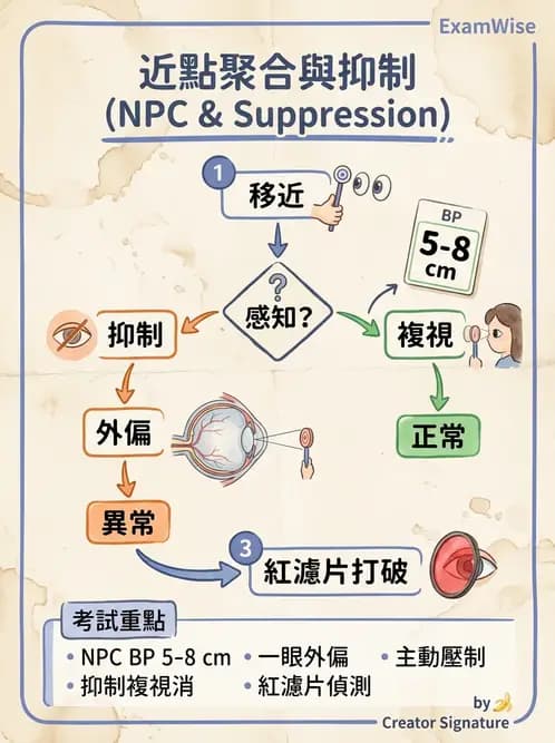 驗光師 - 調節性內聚力與聚散功能檢測 - AI 圖文解析預覽