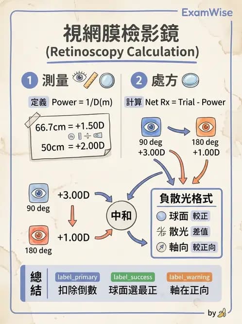 驗光師 - 視網膜檢影法 - AI 圖文解析預覽