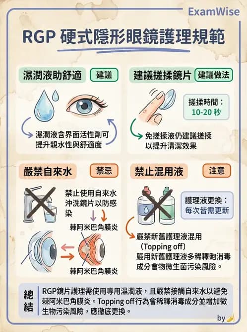 驗光師 - 隱形眼鏡護理 - AI 圖文解析預覽