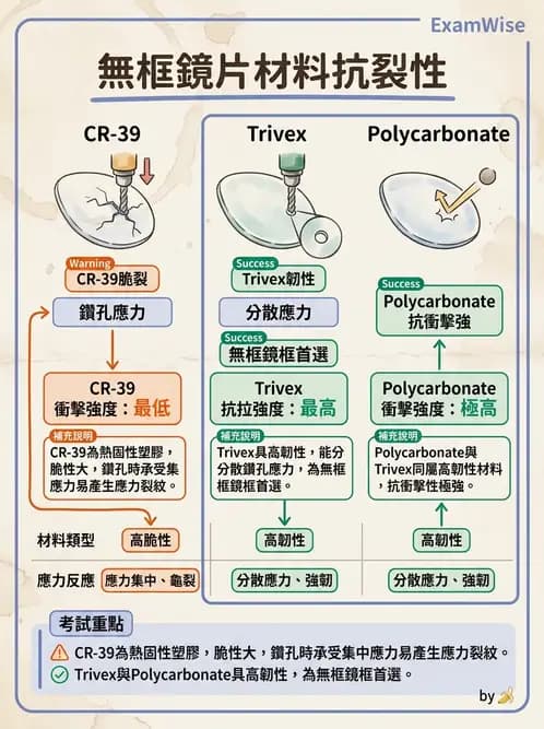 驗光師 - 鏡片材料特性與光學設計 - AI 圖文解析預覽