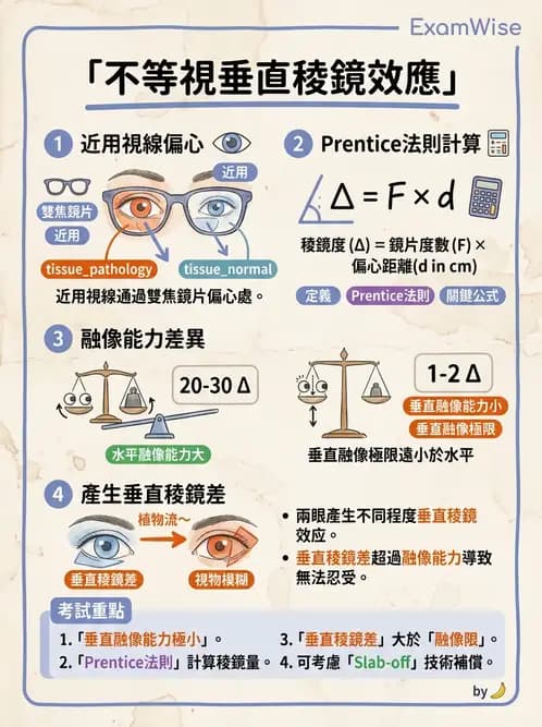 驗光師 - 不等視配鏡方法 - AI 圖文解析預覽