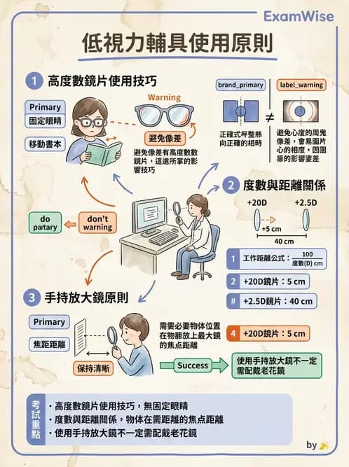 驗光師 - 近距離光學放大輔具種類與比較 - AI 圖文解析預覽