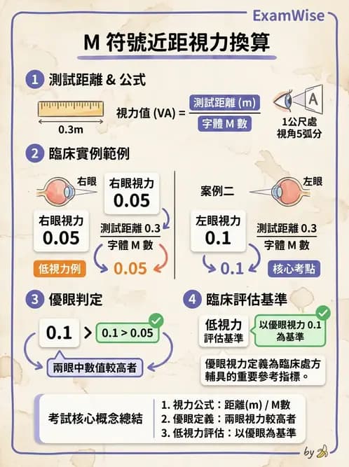 驗光師 - 視力表與視力量測 - AI 圖文解析預覽