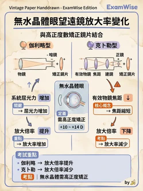 驗光師 - 望遠鏡光學原理與計算 - AI 圖文解析預覽
